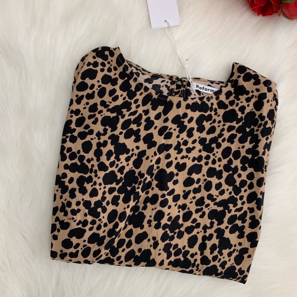 Reformation port print long sleeve dress - Picture 11 of 15